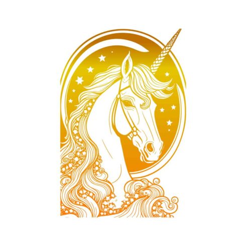 5 Unicorn Editable Vector Illustration Bundle Set cover image.