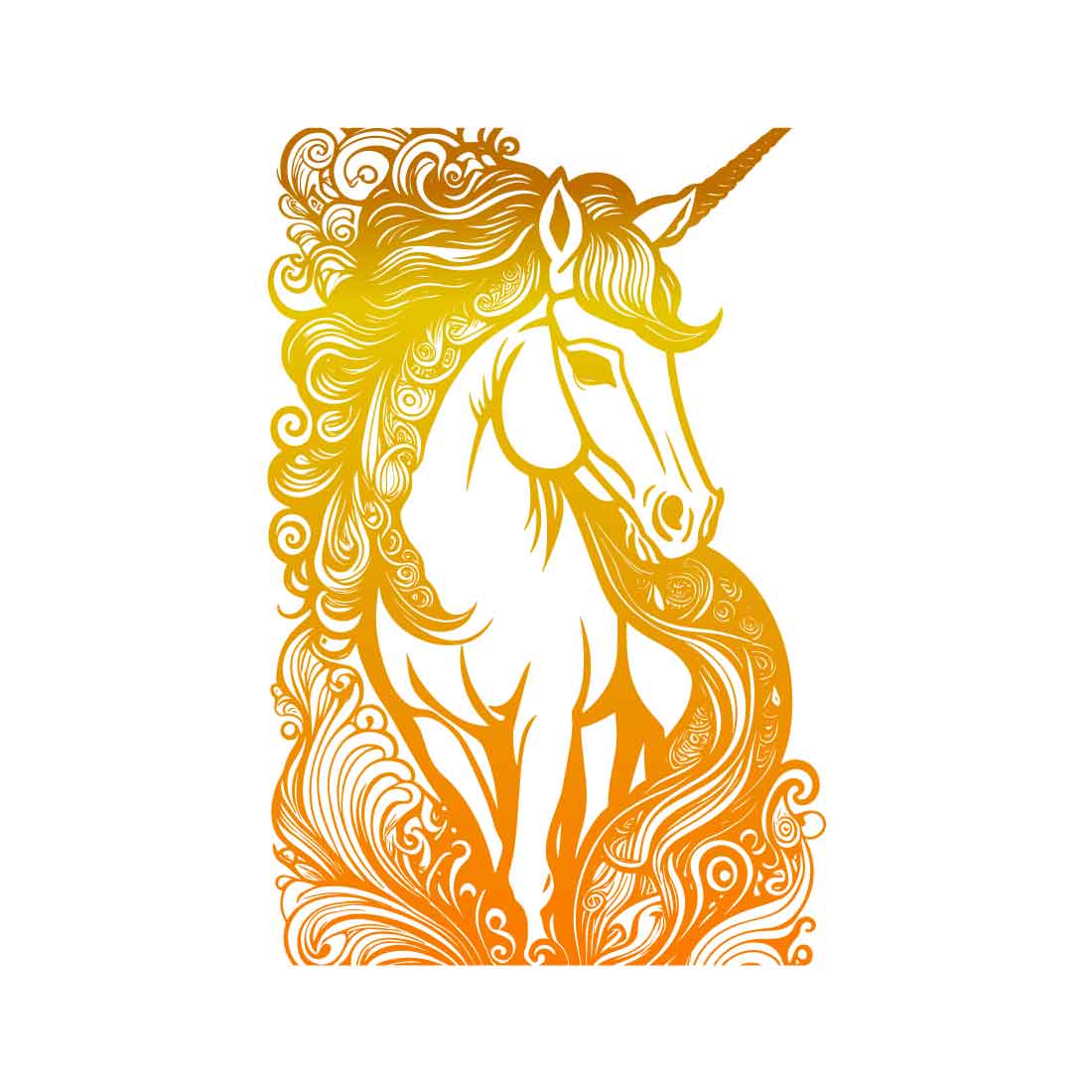 5 Unicorn Editable Vector Illustration Bundle Set preview image.