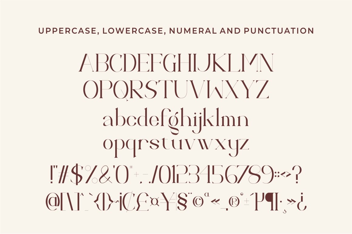 unique serif ligature font13 75