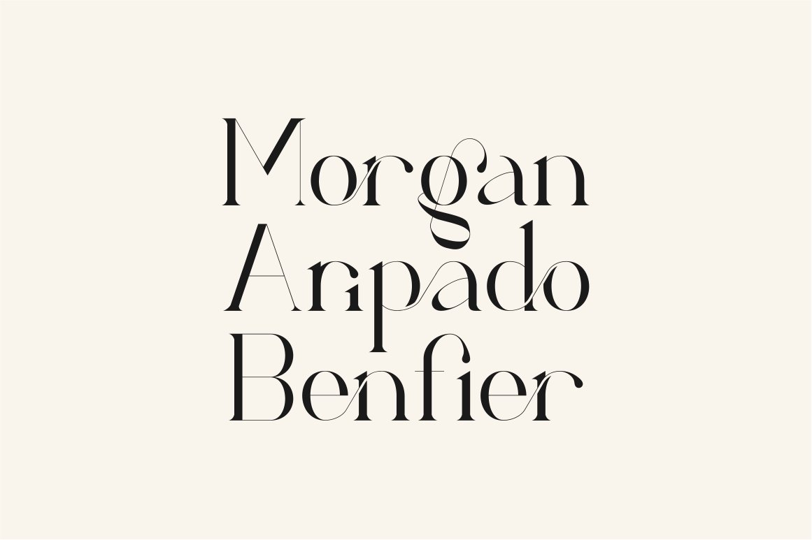 unique serif ligature font8 701