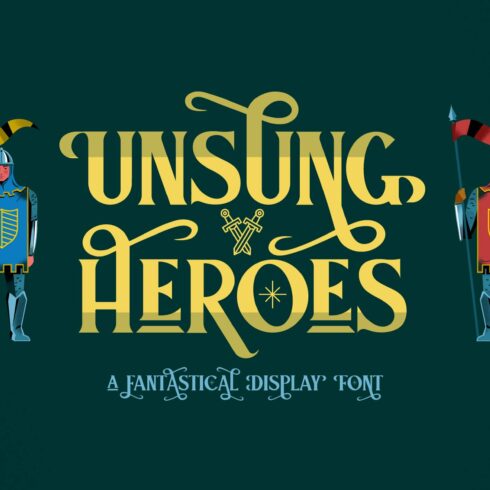 Unsung Heroes Display Font cover image.