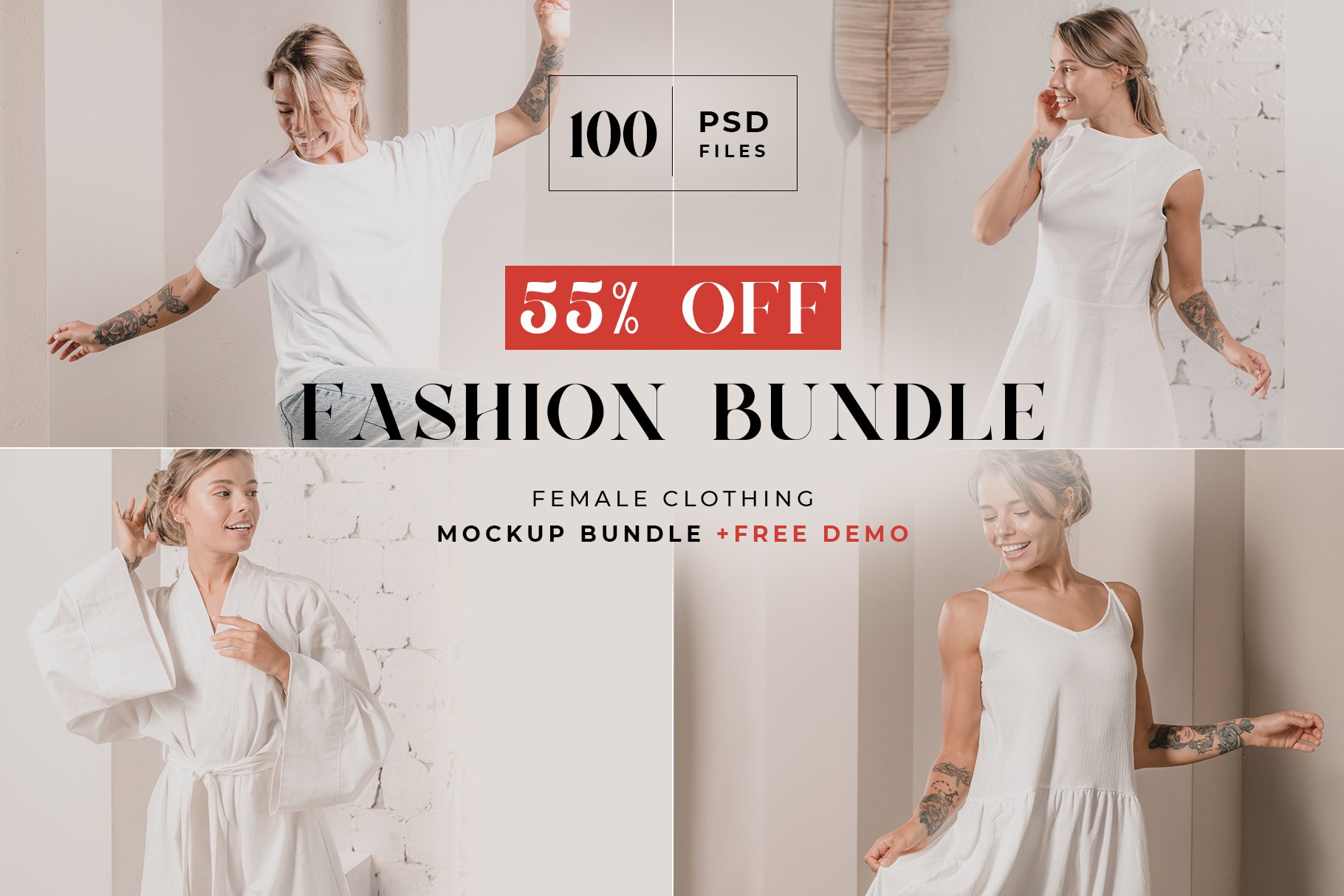 Women Apparel Mockup Bundle cover image.