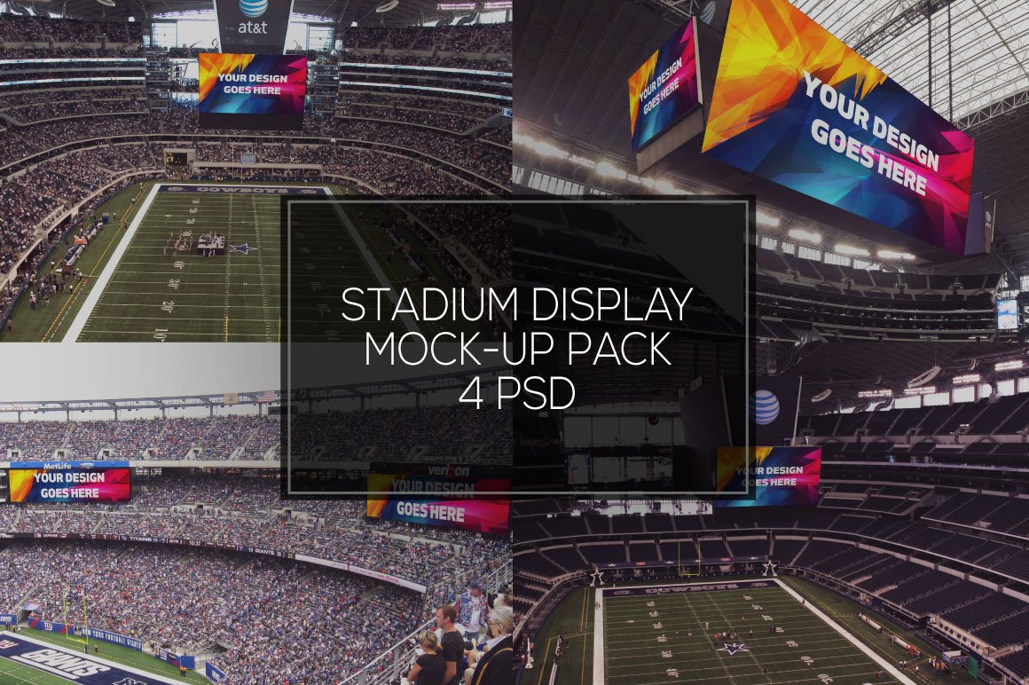 NFL Stadium Display Mock-up Pack #1 cover image.