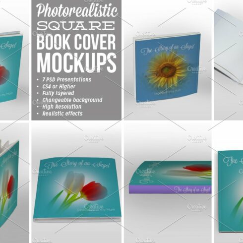 Square Book Cover Mockup 03 cover image.