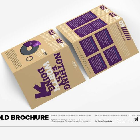 Bi-fold Brochure Mockup Pack cover image.