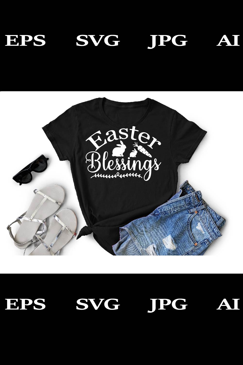 Easter Blessings T-Shirt pinterest preview image.