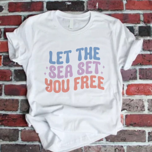 Let The Sea Set You Free, Summer t-shirt Design cover image.