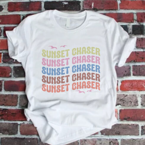 Sunset Chaser, Summer t-shirt Design cover image.