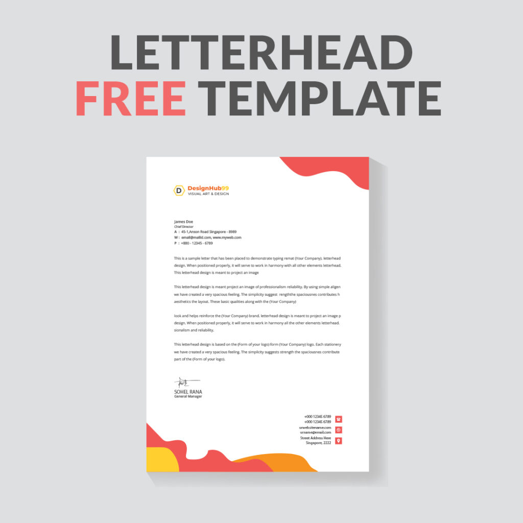 creative modern letter head - MasterBundles