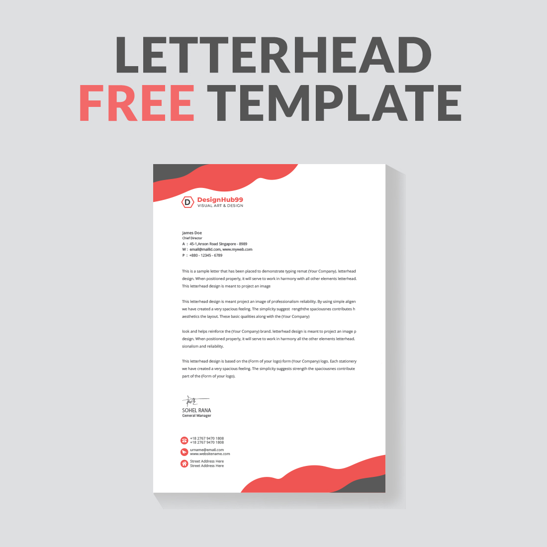 Professional stationery samples