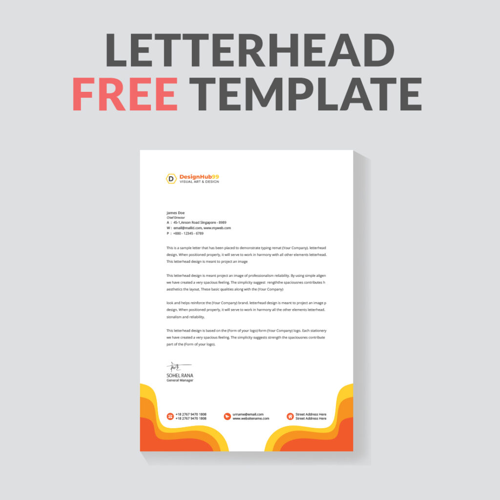 creative modern letter head design template for your project ...