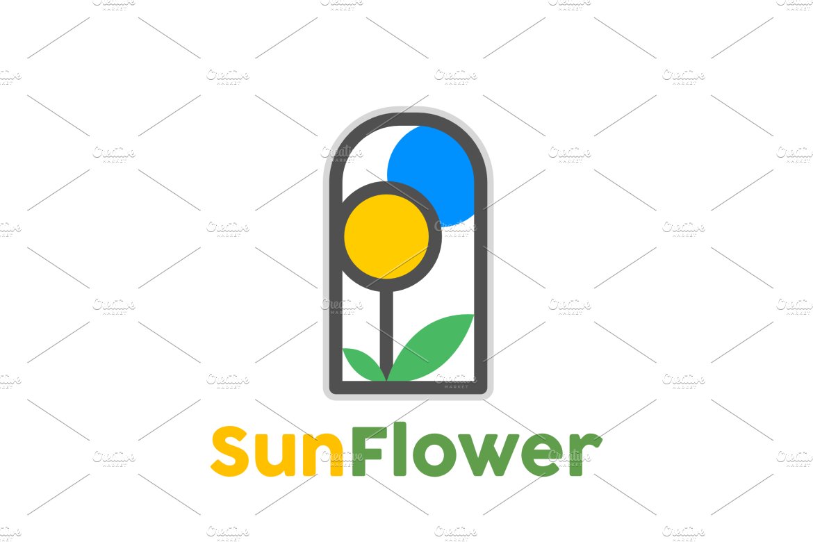 Sun flower badge cover image.
