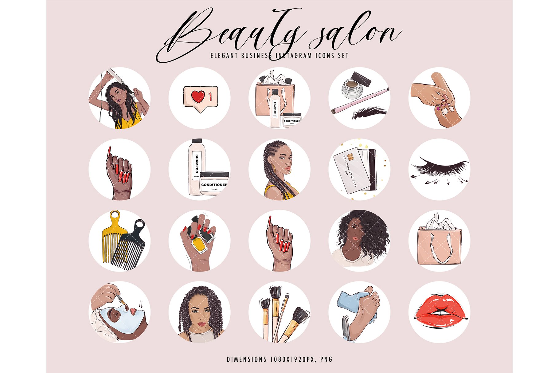 Black women beauty salon hairstyles preview image.