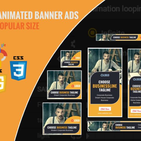 Business HTML5 Animated Banner Ads cover image.