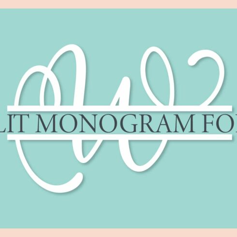 Split Monogram Font - All Letters cover image.
