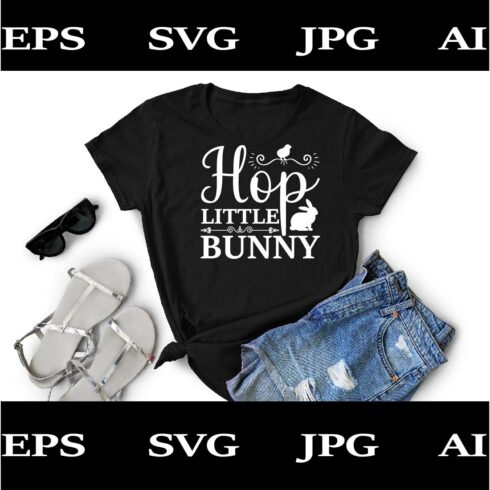 Hop Little Bunny Svg File cover image.