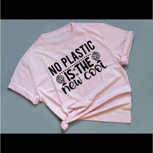 No Plastic Is The New Cool T-Shirt File cover image.