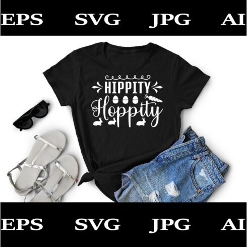 Hippity Hoppity Svg Cut File Design cover image.