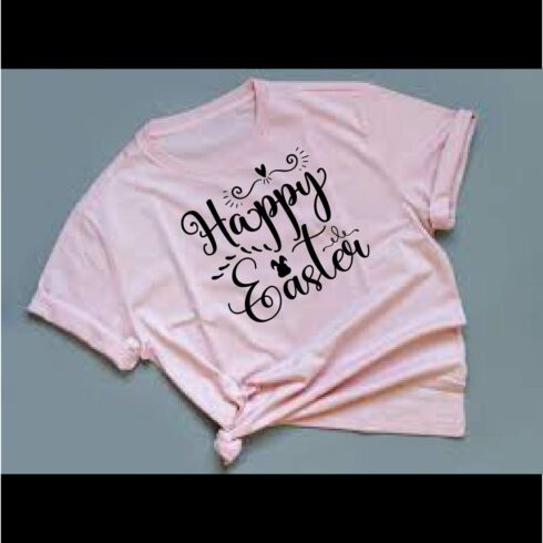 Happy Easter T-Shirt Cut File cover image.