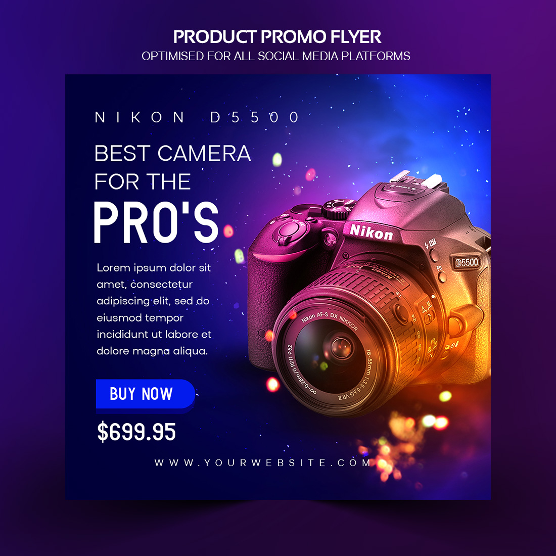 E- Commerce Product Sales Advertising Flyer Template cover image.
