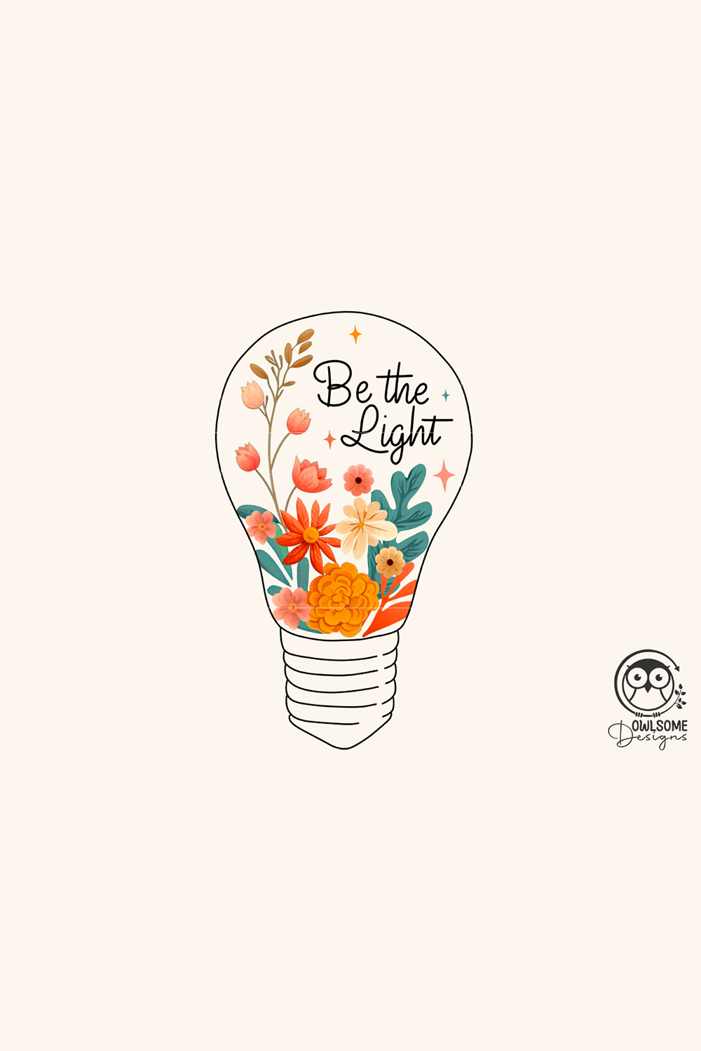Be The Light Png Sublimation pinterest preview image.