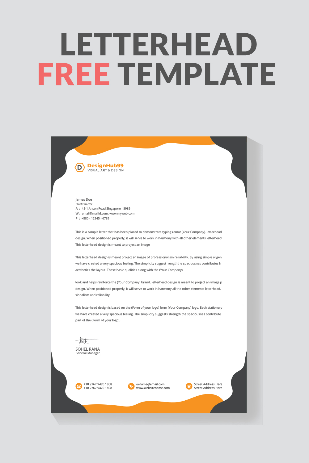 Free, printable business letterhead templates to customize