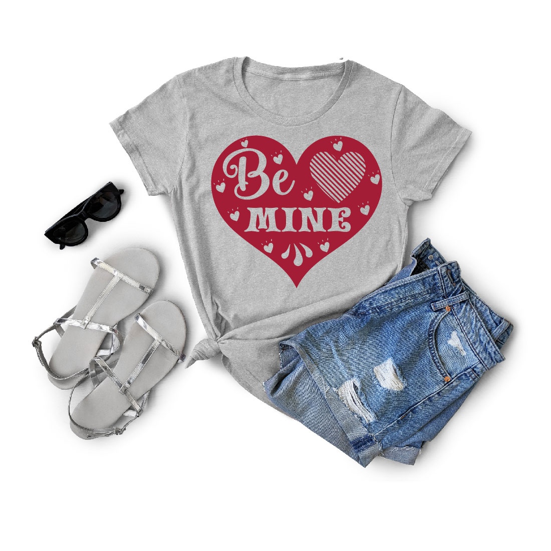 Be Mine T-Shirt Cut File preview image.