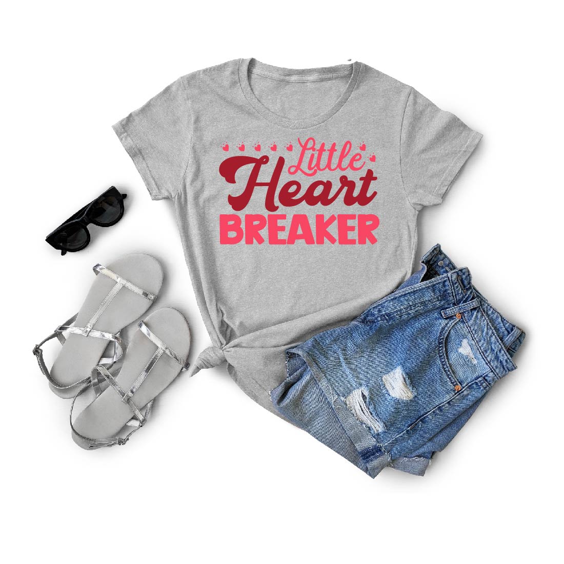 Little Heart Breaker T-Shirt File preview image.