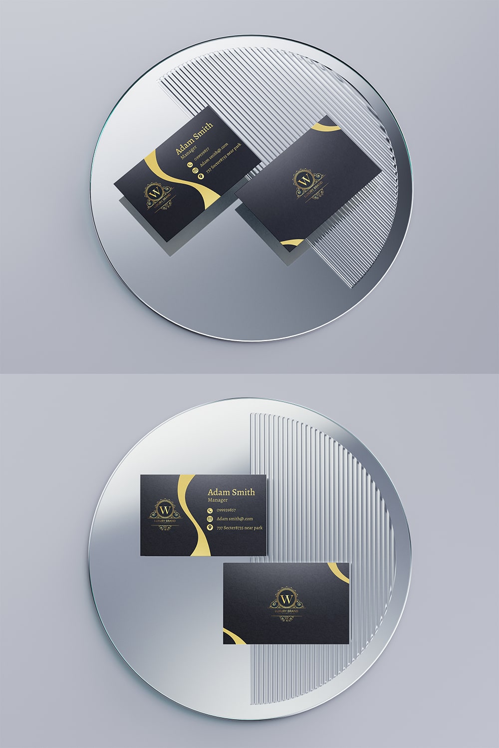 Luxury Business Card Design pinterest preview image.