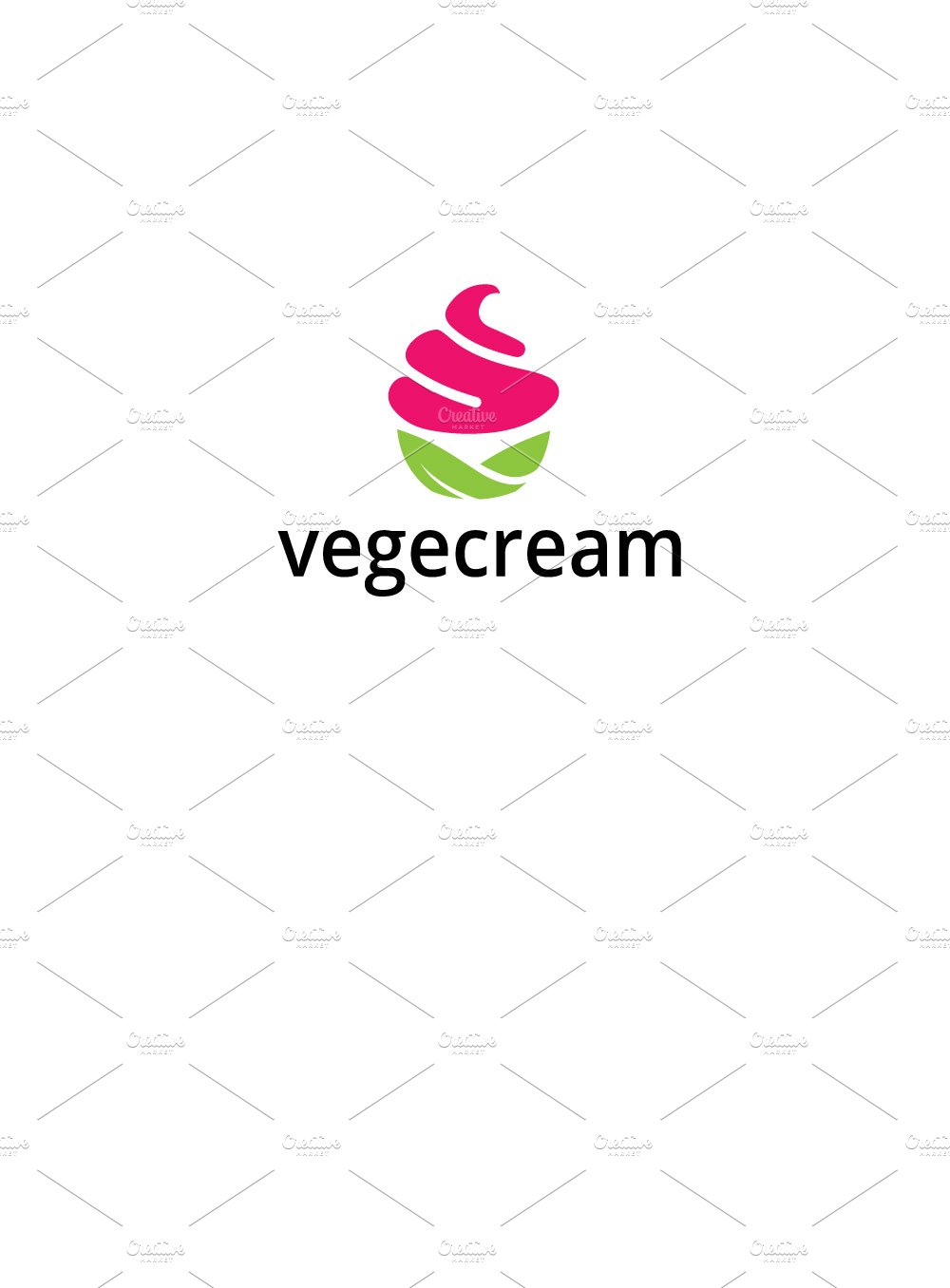 vegan ice cream logo cover image.