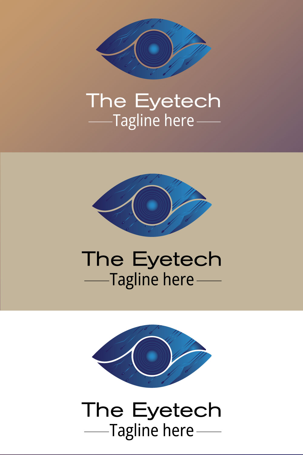 The eye buisness logo (tech logo) pinterest preview image.