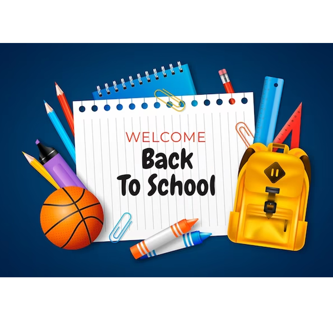 Free vector hand drawn back to school background preview image.