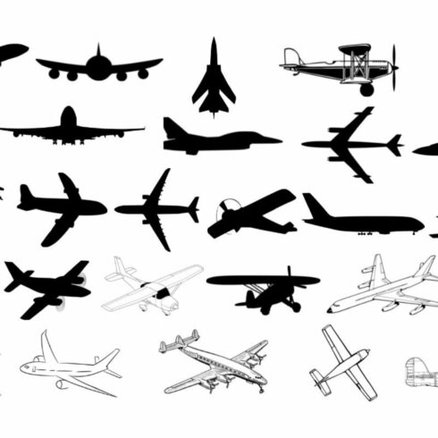 Airplane Silhouette Bundle cover image.
