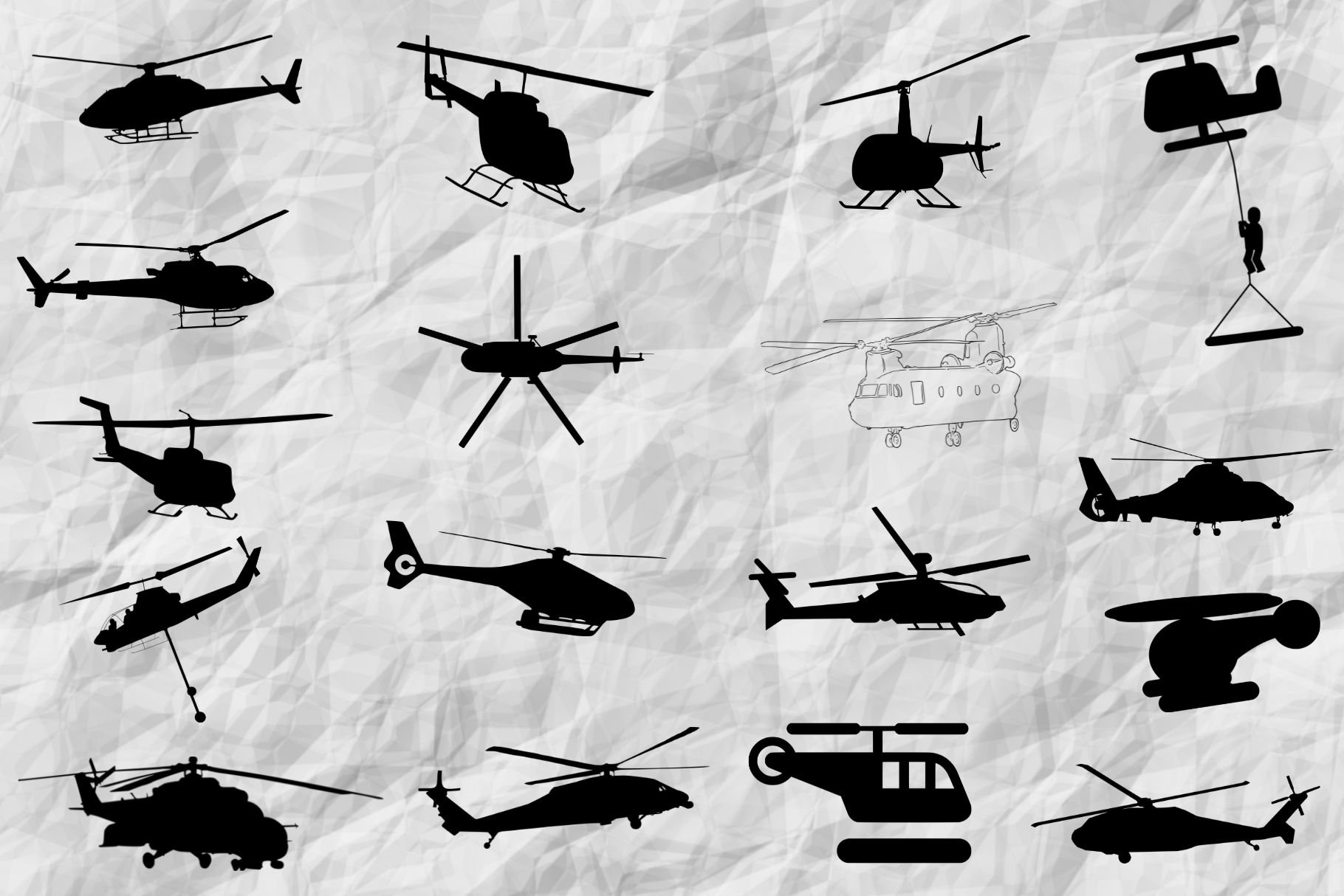 Helicopter Silhouette cover image.