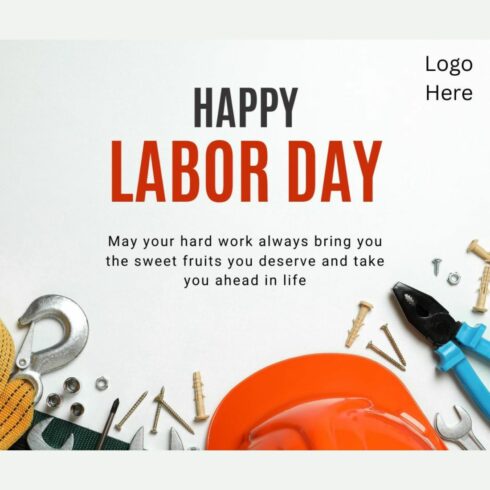 Happy Labor Day Template for Instagram and Social Media cover image.