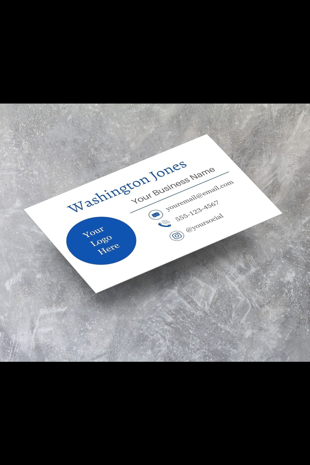 Business Card pinterest preview image.