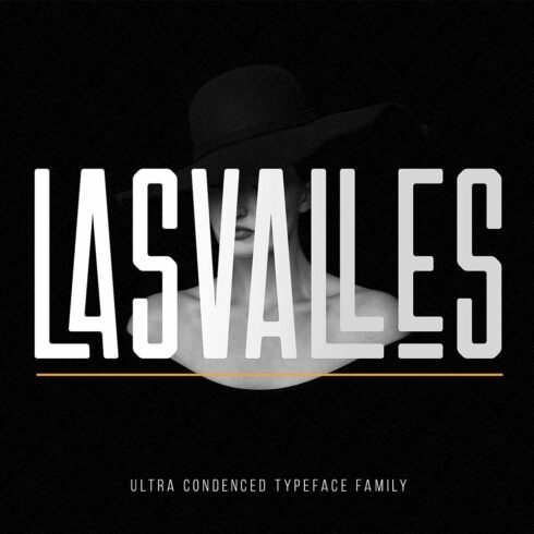 Las Valles Ultra Condensed Typeface cover image.