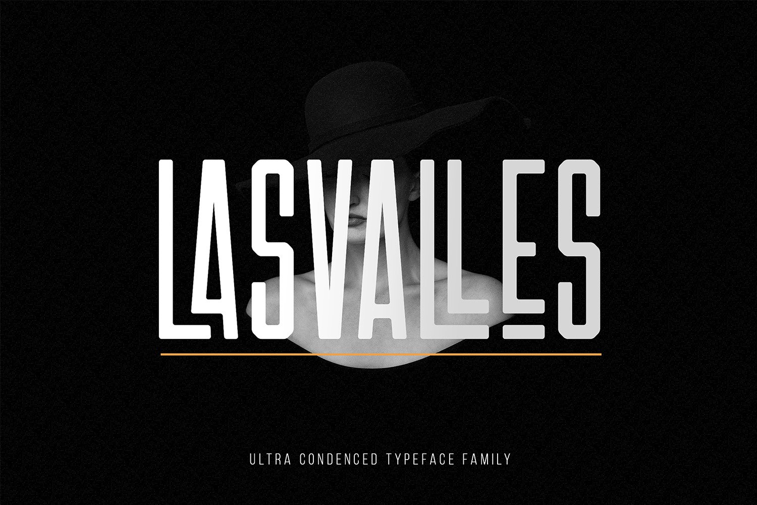 Las Valles Ultra Condensed Typeface cover image.