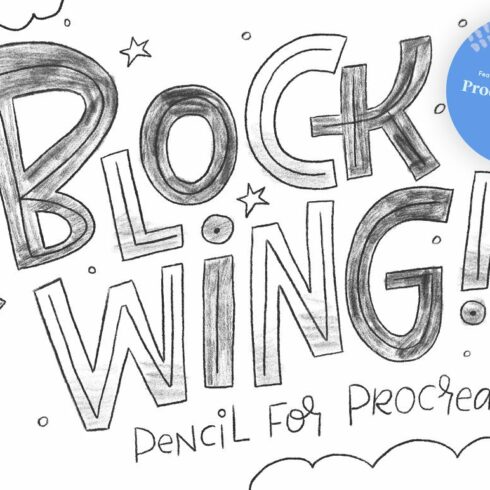Blockwing Procreate Pencil Brushes cover image.