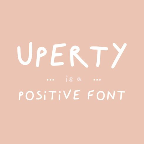 Uperty: Simple Boho Handwritten Font cover image.