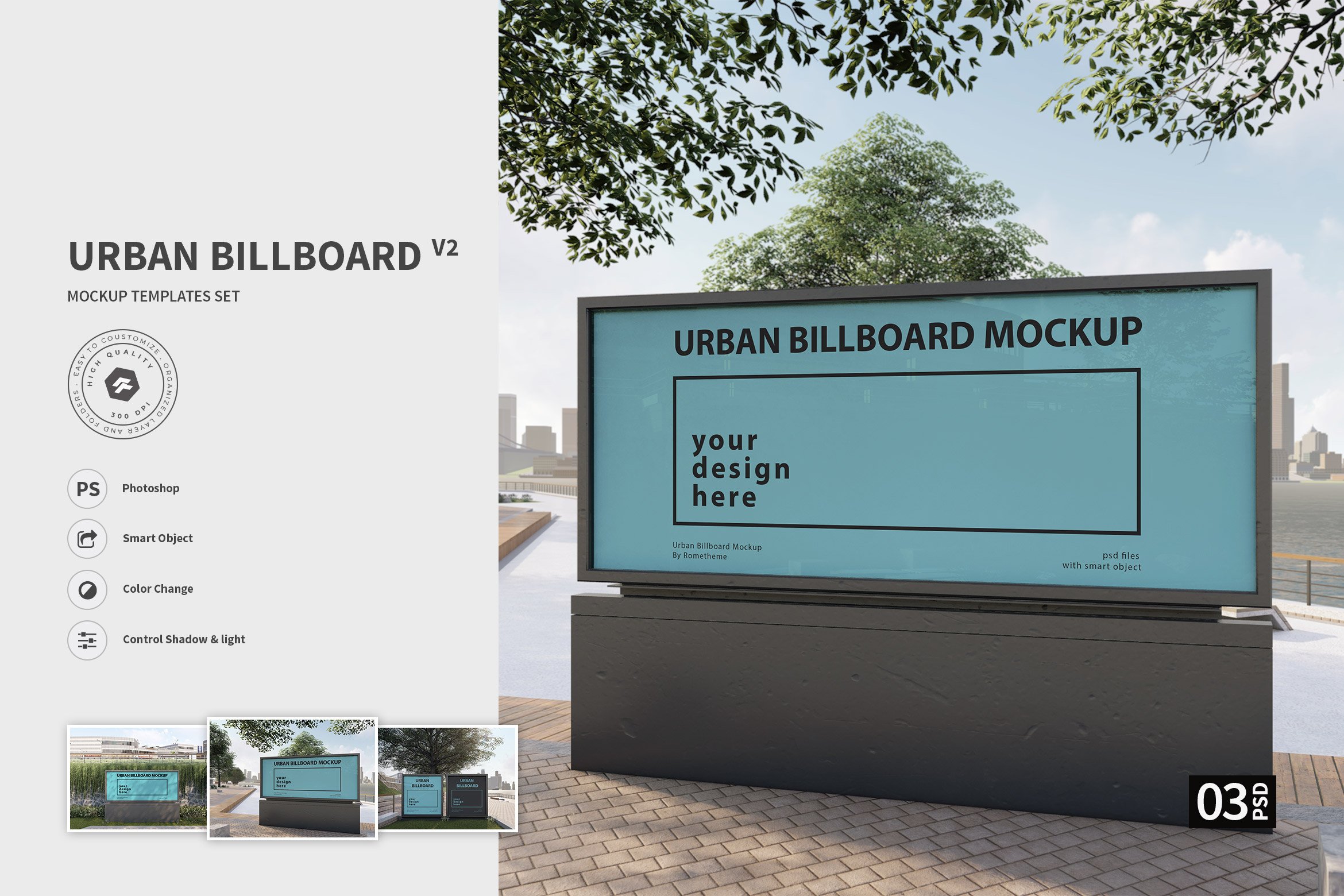 Urban Billboard - Mockups vol.02 cover image.