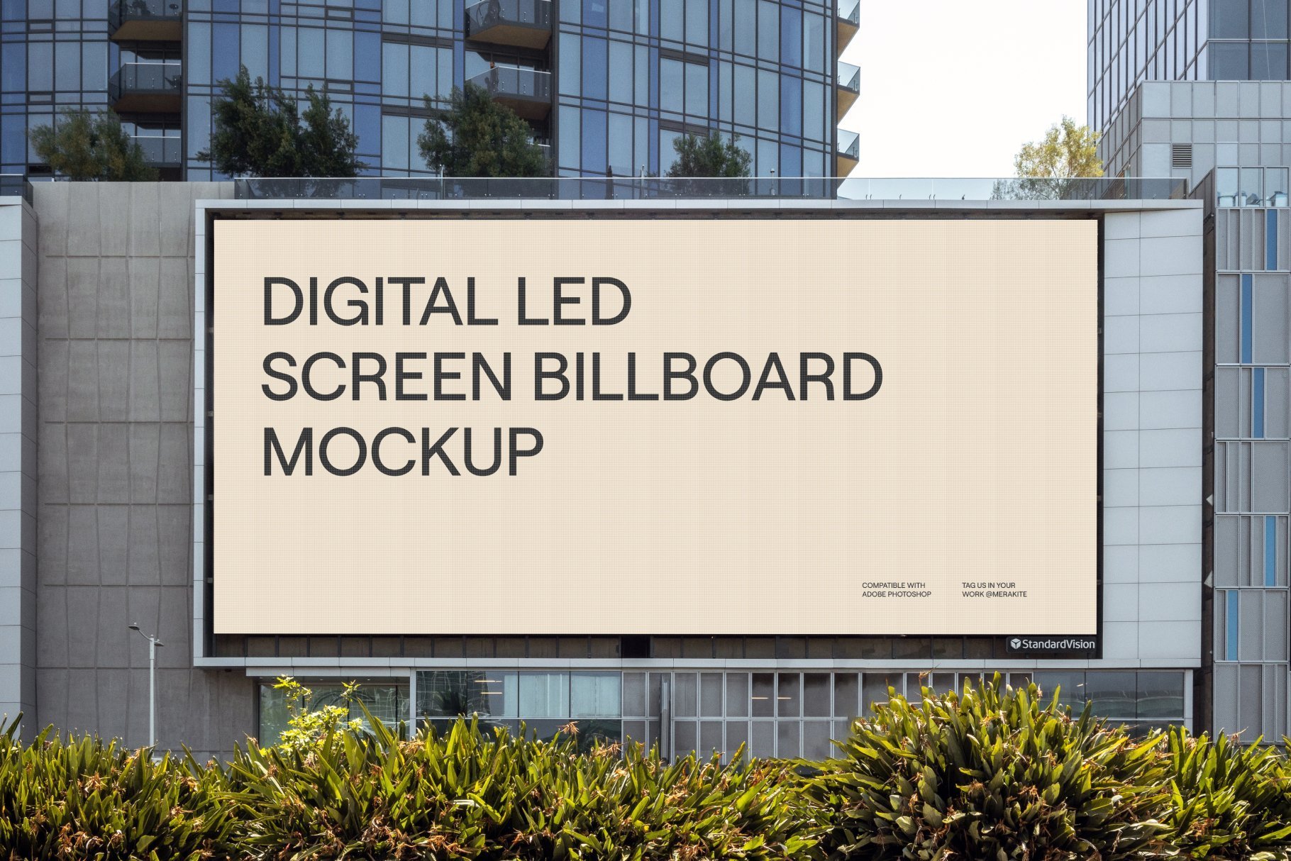 urban city digital billboard mockup psd 13
