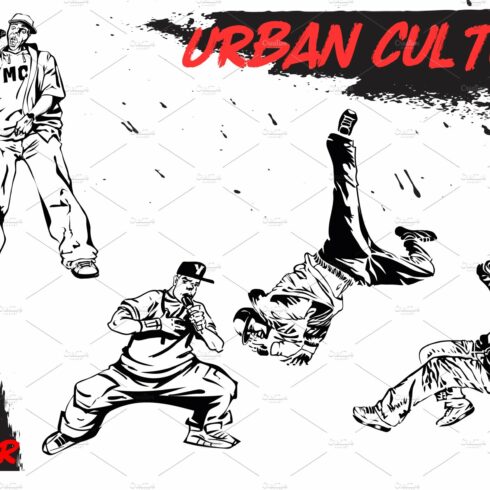 Urban culture. Hip-hop & break-dance cover image.