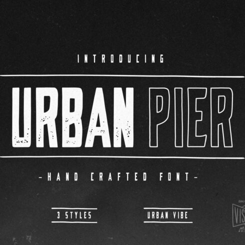 Urban Pier- Handcrafted Display Font cover image.