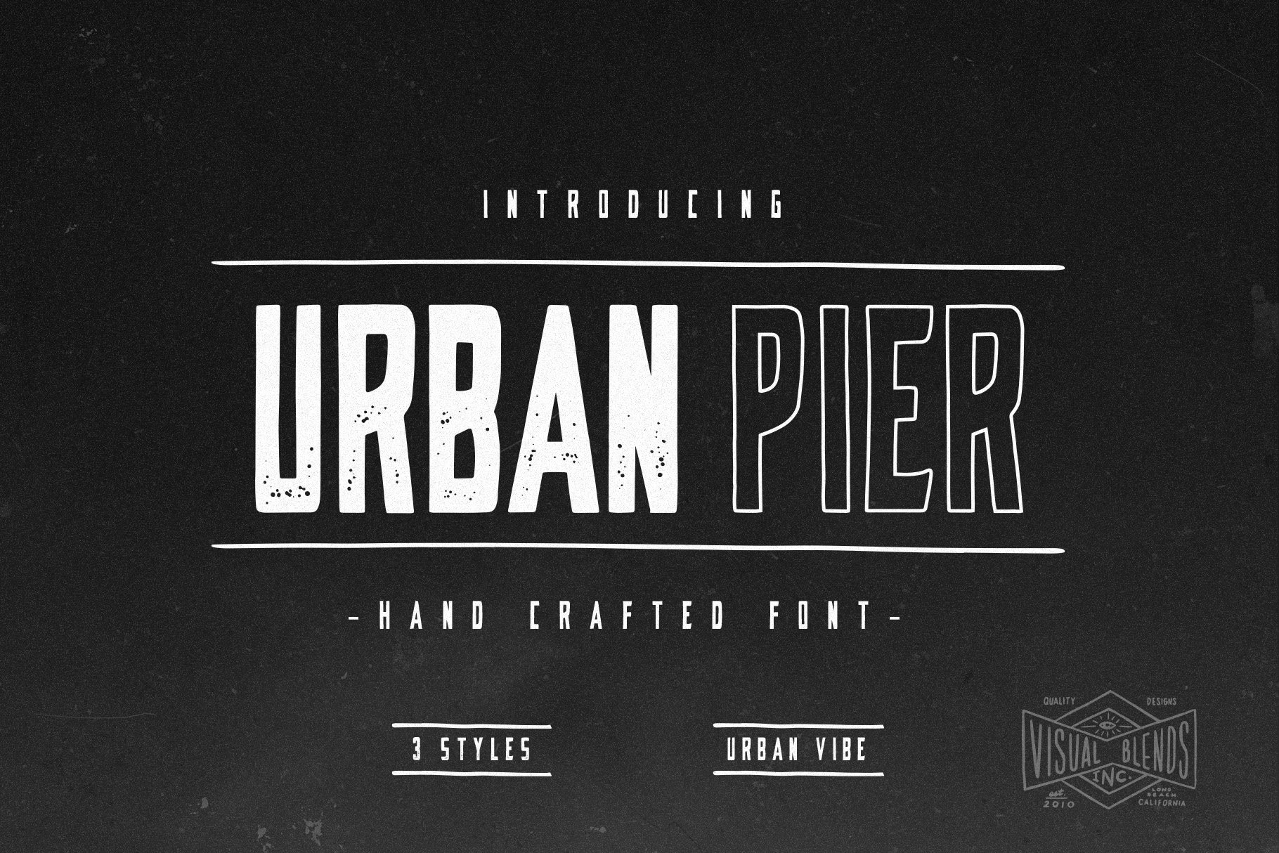 Urban Pier- Handcrafted Display Font cover image.