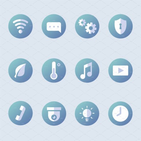 Collection of smart home icons cover image.