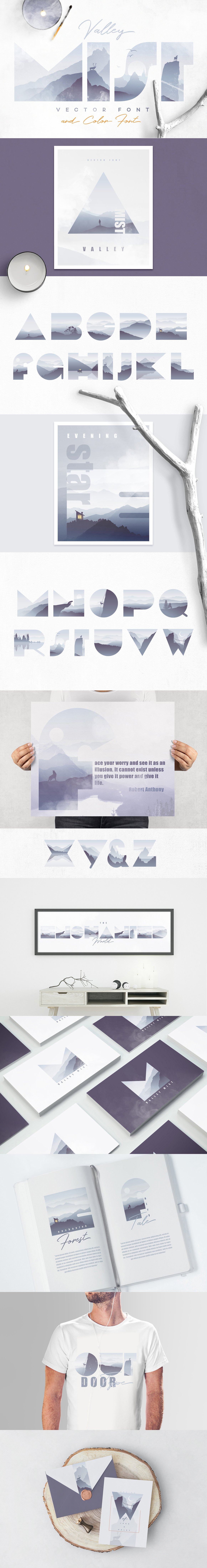 Valley Mist- SVG Color Font cover image.