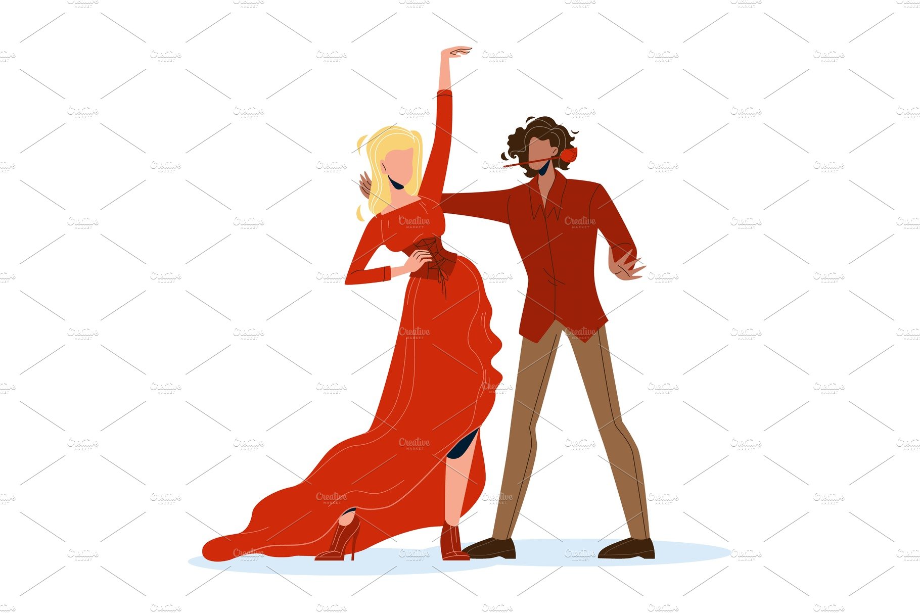 Woman And Man Dancers Dancing cover image.