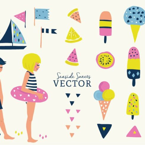 Beachside Vector Set - Illustration cover image.