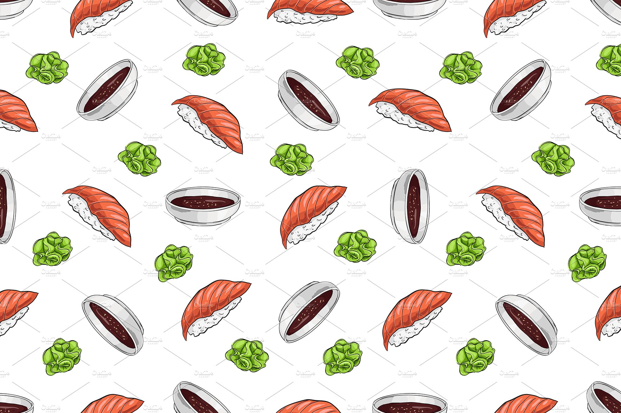 Vector seamless pattern cover image.